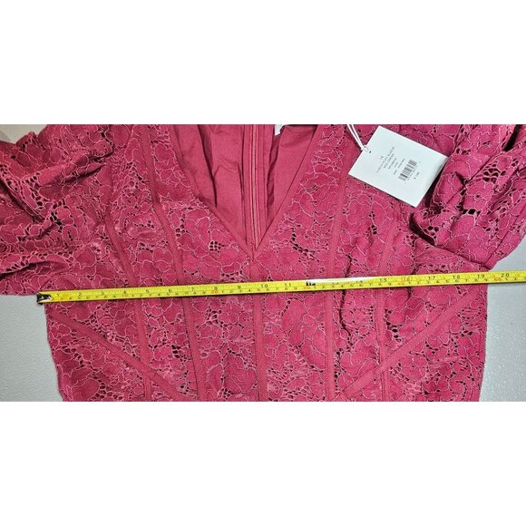 Rachel Parcell Womens Plus Size 14 V-Neck Floral Lace Mini Dress NWT - Picture 8 of 14